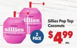 Vallarta Supermarkets Sillies Pop Top Coconuts offer