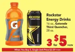 Vallarta Supermarkets Rockstar Energy Drinks offer