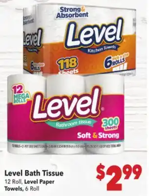 Vallarta Supermarkets Level Bath Tissue offer