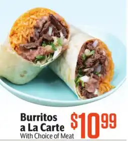 Vallarta Supermarkets Burritos a La Carte offer