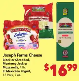 Vallarta Supermarkets Joseph Farms Cheese offer