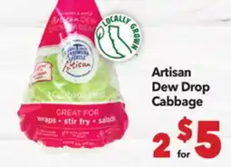 Vallarta Supermarkets Artisan Dew Drop Cabbage offer