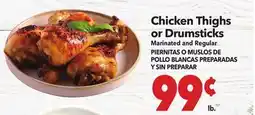 Vallarta Supermarkets Chicken Thighs or Drumsticks offer
