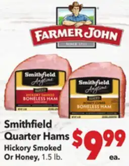 Vallarta Supermarkets Smithfield Quarter Hams offer