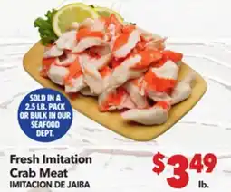 Vallarta Supermarkets Fresh Imitation Crab Meat/IMITACION DE JAIBA offer