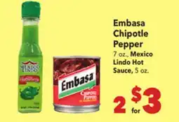 Vallarta Supermarkets Embasa Chipotle Pepper offer