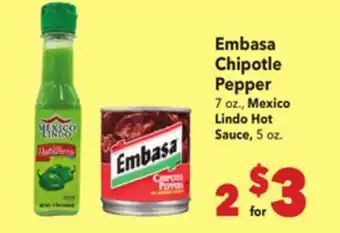 Vallarta Supermarkets Embasa Chipotle Pepper offer