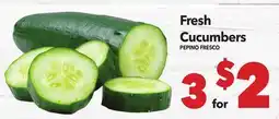 Vallarta Supermarkets Fresh Cucumbers / PEPINO FRESCO offer