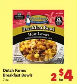 Vallarta Supermarkets Dutch Farms Breakfast Bowls offer