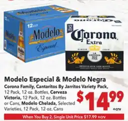 Vallarta Supermarkets Modelo Especial & Modelo Negra offer