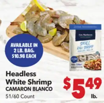 Vallarta Supermarkets Headless White Shrimp offer