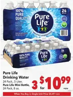 Vallarta Supermarkets Pure Life Drinking Water offer