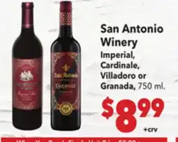 Vallarta Supermarkets San Antonio Winery offer