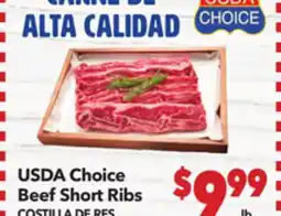 Vallarta Supermarkets USDA Choice Beef Short Ribs offer