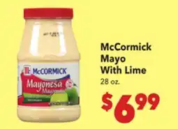 Vallarta Supermarkets McCormick Mayo With Lime offer