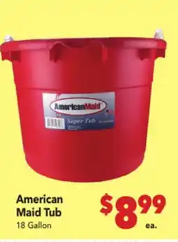 Vallarta Supermarkets American Maid Tub offer