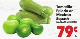 Vallarta Supermarkets Tomatillo Pelado or Mexican Squash/CALABAZA MEXICANA offer