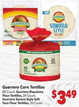 Vallarta Supermarkets Guerrero Corn Tortillas offer