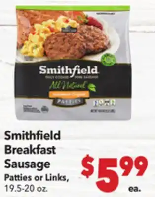 Vallarta Supermarkets Smithfield Breakfast Sausage offer