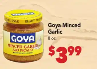 Vallarta Supermarkets Goya Minced Garlic offer