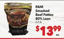 Vallarta Supermarkets R&M Smashed Beef Patties 80% Lean offer