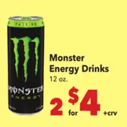 Vallarta Supermarkets Monster Energy Drinks offer