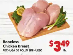 Vallarta Supermarkets Boneless Chicken Breast/PECHUGA DE POLLO SIN HUESO offer