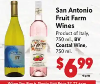 Vallarta Supermarkets San Antonio Fruit Farm Wines offer