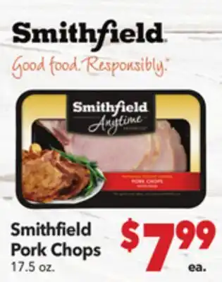 Vallarta Supermarkets Smithfield Pork Chops offer