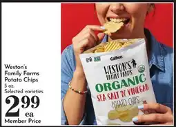 Pavilions Weston's Family Farms Potato Chips offer