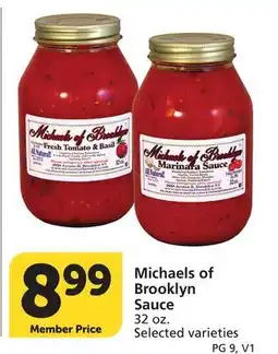Albertsons Michaels of Brooklyn Sauce offer
