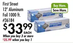 Smart & Final First Street 12 Aluminum Foil offer