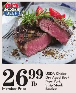 Pavilions USDA Choice Dry Aged Beef New York Strip Steak offer