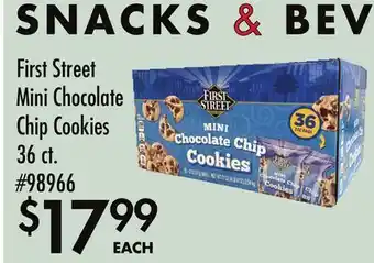 Smart & Final First Street Mini Chocolate Chip Cookies offer