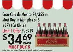 Smart & Final Coca-Cola de Mexico offer