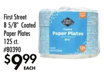 Smart & Final First Street 8 5/8 Coated Paper Plates offer