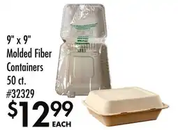 Smart & Final 9 x 9 Molded Fiber Containers offer