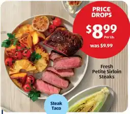 Aldi Fresh Petite Sirloin Steaks offer