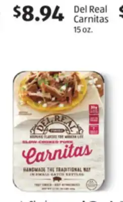 Aldi Del Real Carnitas offer