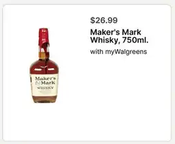 Walgreens Maker's Mark Whisky, 750ml offer