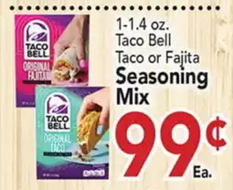 Eurofresh Market 1-1.4 oz. Taco Bell Taco or Fajita Seasoning Mix offer