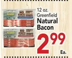 Eurofresh Market Greenfield Natural Bacon offer