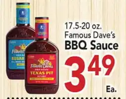 Eurofresh Market Famous Dave's BBQ Sauce offer