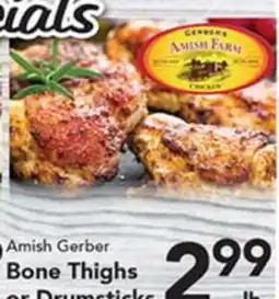 Eurofresh Market Amish Gerber Bone Thighs or Drumsticks offer