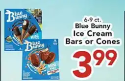Eurofresh Market Blue Bunny Ice Cream Bars or Cones offer