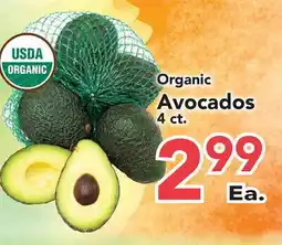 Eurofresh Market Organic Avocados offer