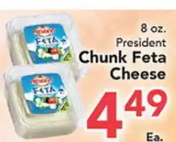 Eurofresh Market President Chunk Feta Cheese offer