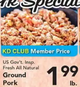 Eurofresh Market US Gov't. Insp. Fresh All Natural Ground Pork offer