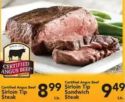 Eurofresh Market Certified Angus Beef Sirloin Tip Steak offer
