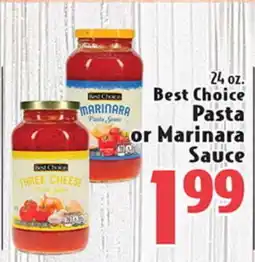 Eurofresh Market Best Choice Pasta or Marinara Sauce offer